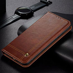 Coque Portefeuille Livre Cuir Etui Clapet pour Oppo A12 Marron