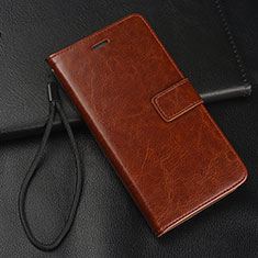 Coque Portefeuille Livre Cuir Etui Clapet pour Oppo A5 (2020) Marron