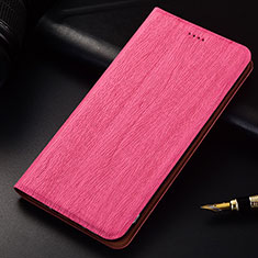 Coque Portefeuille Livre Cuir Etui Clapet pour Oppo Find X Super Flash Edition Rose Rouge