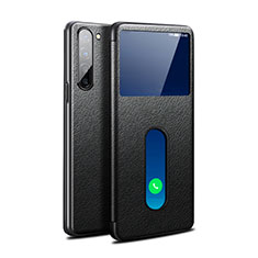 Coque Portefeuille Livre Cuir Etui Clapet pour Oppo Find X2 Lite Noir