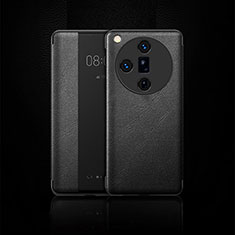 Coque Portefeuille Livre Cuir Etui Clapet pour Oppo Find X7 Ultra 5G Noir