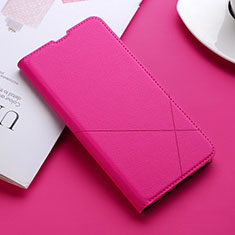 Coque Portefeuille Livre Cuir Etui Clapet pour Oppo Reno2 Z Rose Rouge