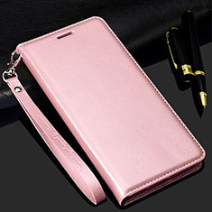 Coque Portefeuille Livre Cuir Etui Clapet pour Realme Narzo 20A Or Rose