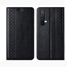 Coque Portefeuille Livre Cuir Etui Clapet pour Realme X50t 5G Noir