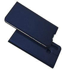 Coque Portefeuille Livre Cuir Etui Clapet pour Samsung Galaxy A30 Bleu