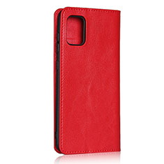 Coque Portefeuille Livre Cuir Etui Clapet pour Samsung Galaxy A31 Rouge