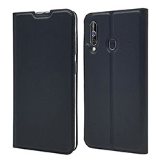 Coque Portefeuille Livre Cuir Etui Clapet pour Samsung Galaxy A60 Noir