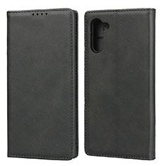 Coque Portefeuille Livre Cuir Etui Clapet pour Samsung Galaxy Note 10 5G Noir