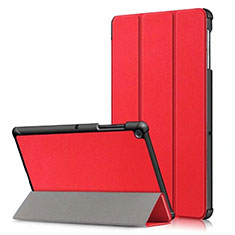 Coque Portefeuille Livre Cuir Etui Clapet pour Samsung Galaxy Tab S5e 4G 10.5 SM-T725 Rouge