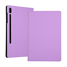 Coque Portefeuille Livre Cuir Etui Clapet pour Samsung Galaxy Tab S6 10.5 SM-T860 Violet