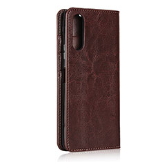 Coque Portefeuille Livre Cuir Etui Clapet pour Sony Xperia 10 II Marron