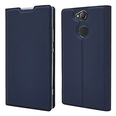 Coque Portefeuille Livre Cuir Etui Clapet pour Sony Xperia XA2 Plus Bleu