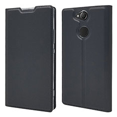 Coque Portefeuille Livre Cuir Etui Clapet pour Sony Xperia XA2 Plus Noir