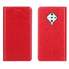 Coque Portefeuille Livre Cuir Etui Clapet pour Vivo S1 Pro Rouge