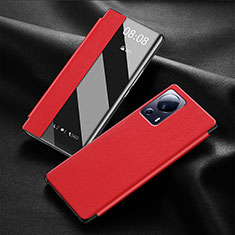 Coque Portefeuille Livre Cuir Etui Clapet pour Xiaomi Civi 1S 5G Rouge