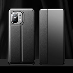 Coque Portefeuille Livre Cuir Etui Clapet pour Xiaomi Mi 11 Lite 5G Noir