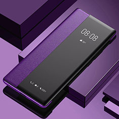 Coque Portefeuille Livre Cuir Etui Clapet pour Xiaomi Mi 13 Pro 5G Violet