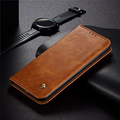 Coque Portefeuille Livre Cuir Etui Clapet pour Xiaomi Redmi 9 India Brun Clair