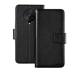 Coque Portefeuille Livre Cuir Etui Clapet pour Xiaomi Redmi K30 Pro 5G Noir