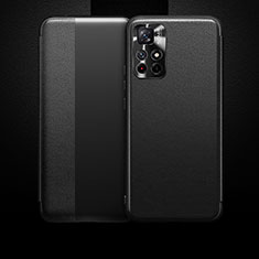 Coque Portefeuille Livre Cuir Etui Clapet pour Xiaomi Redmi Note 11 5G Noir