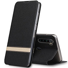 Coque Portefeuille Livre Cuir Etui Clapet pour Xiaomi Redmi Note 8 Noir