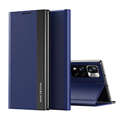 Coque Portefeuille Livre Cuir Etui Clapet Q01H pour Xiaomi Mi 11i 5G (2022) Bleu