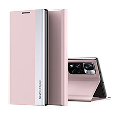 Coque Portefeuille Livre Cuir Etui Clapet Q01H pour Xiaomi Mi 11i 5G (2022) Or Rose