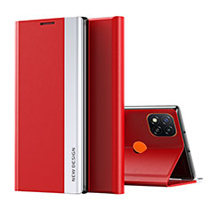 Coque Portefeuille Livre Cuir Etui Clapet Q01H pour Xiaomi POCO C3 Rouge
