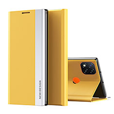 Coque Portefeuille Livre Cuir Etui Clapet Q01H pour Xiaomi POCO C31 Jaune