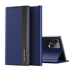 Coque Portefeuille Livre Cuir Etui Clapet Q01H pour Xiaomi Poco X5 5G Bleu