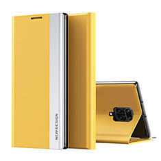 Coque Portefeuille Livre Cuir Etui Clapet Q01H pour Xiaomi Redmi Note 9S Jaune