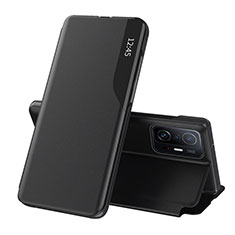 Coque Portefeuille Livre Cuir Etui Clapet Q02H pour Xiaomi Mi 11T Pro 5G Noir