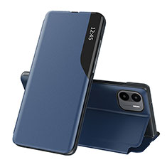 Coque Portefeuille Livre Cuir Etui Clapet Q02H pour Xiaomi Poco C51 Bleu