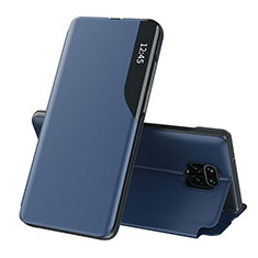 Coque Portefeuille Livre Cuir Etui Clapet Q02H pour Xiaomi Poco M2 Pro Bleu