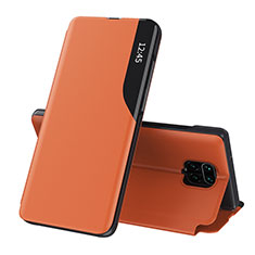 Coque Portefeuille Livre Cuir Etui Clapet Q02H pour Xiaomi Poco M2 Pro Orange