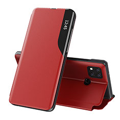 Coque Portefeuille Livre Cuir Etui Clapet Q02H pour Xiaomi Redmi 10A 4G Rouge