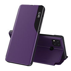 Coque Portefeuille Livre Cuir Etui Clapet Q02H pour Xiaomi Redmi 9 Activ Violet