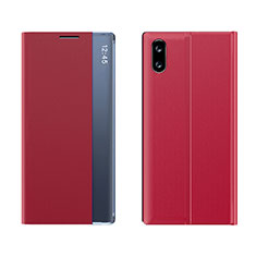 Coque Portefeuille Livre Cuir Etui Clapet Q04H pour Xiaomi Redmi 9A Rouge