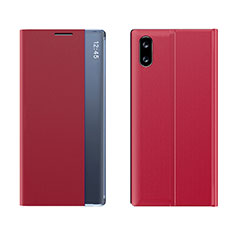 Coque Portefeuille Livre Cuir Etui Clapet Q04H pour Xiaomi Redmi 9i Rouge