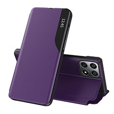 Coque Portefeuille Livre Cuir Etui Clapet QH1 pour Huawei Honor 70 Lite 5G Violet