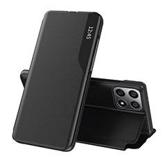 Coque Portefeuille Livre Cuir Etui Clapet QH1 pour Huawei Honor X8b Noir