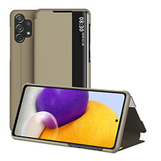 Coque Portefeuille Livre Cuir Etui Clapet QH1 pour Samsung Galaxy A32 4G Or