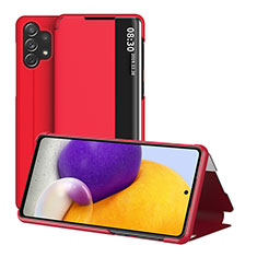 Coque Portefeuille Livre Cuir Etui Clapet QH1 pour Samsung Galaxy A32 4G Rouge