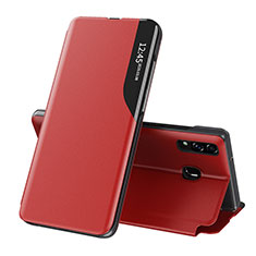 Coque Portefeuille Livre Cuir Etui Clapet QH1 pour Samsung Galaxy M10S Rouge