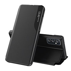 Coque Portefeuille Livre Cuir Etui Clapet QH1 pour Samsung Galaxy M23 5G Noir