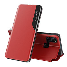 Coque Portefeuille Livre Cuir Etui Clapet QH1 pour Samsung Galaxy M30s Rouge
