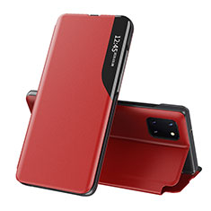 Coque Portefeuille Livre Cuir Etui Clapet QH1 pour Samsung Galaxy Note 10 Lite Rouge