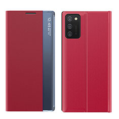 Coque Portefeuille Livre Cuir Etui Clapet QH2 pour Samsung Galaxy A02s Rouge