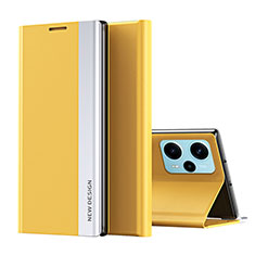 Coque Portefeuille Livre Cuir Etui Clapet QH2 pour Xiaomi Redmi Note 12 Turbo 5G Jaune