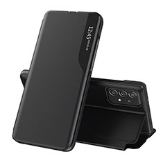 Coque Portefeuille Livre Cuir Etui Clapet QH3 pour Samsung Galaxy A53 5G Noir
